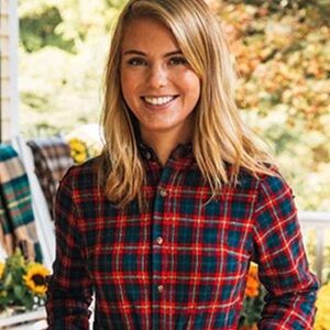 Plaid Button-Up Shirt